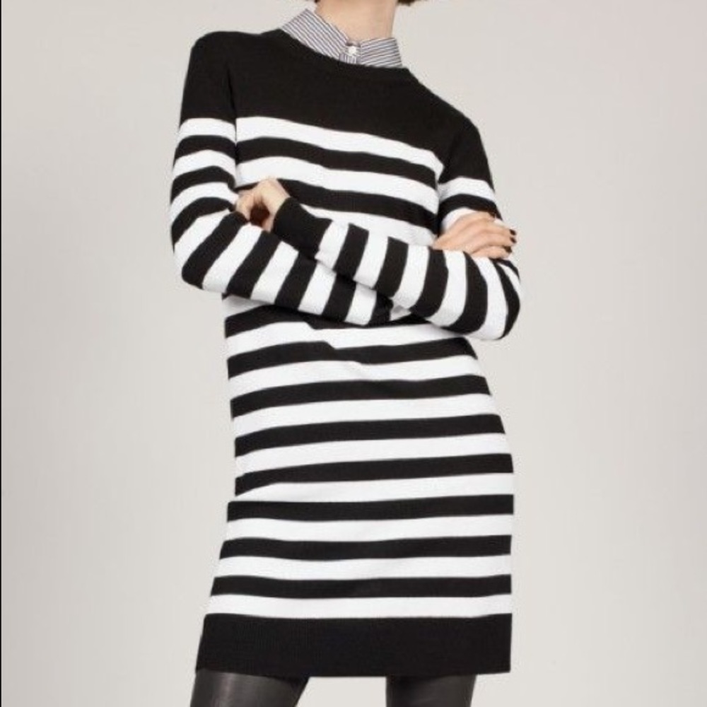 Rag & Bone Lilian Wool Striped Sweater Dress
